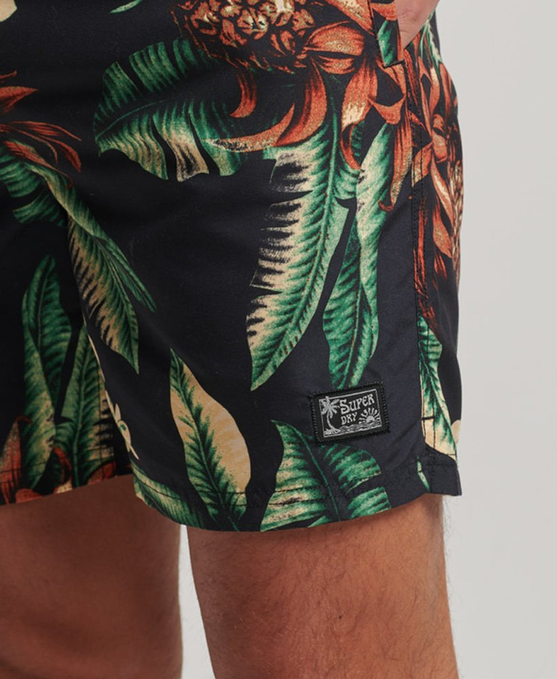 Hawaiian Swim Short | Black Pineapples