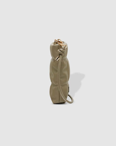 Phoebe Puffer Phone Crossbody Bag | Khaki