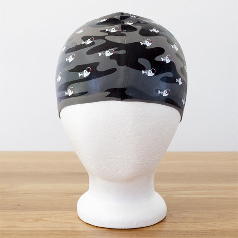 Swimming Cap | Camo Lantern Fish (Silicone)