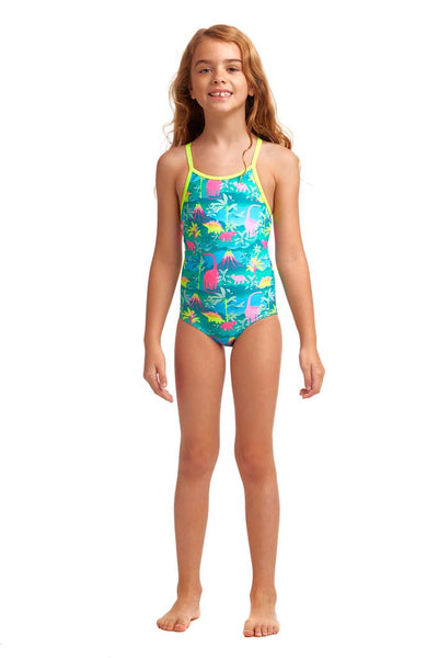 Toddler Girls Printed One Piece | Prehistoric Party
