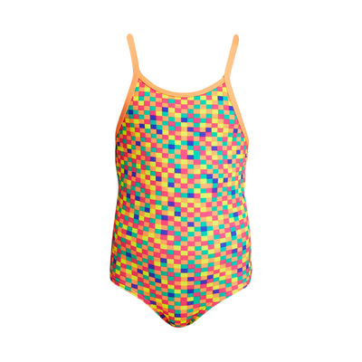 Girl's Printed One Piece | Square Stare