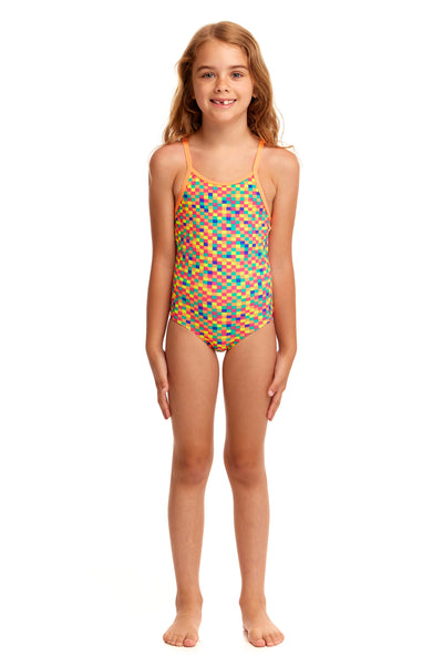 Girl's Printed One Piece | Square Stare