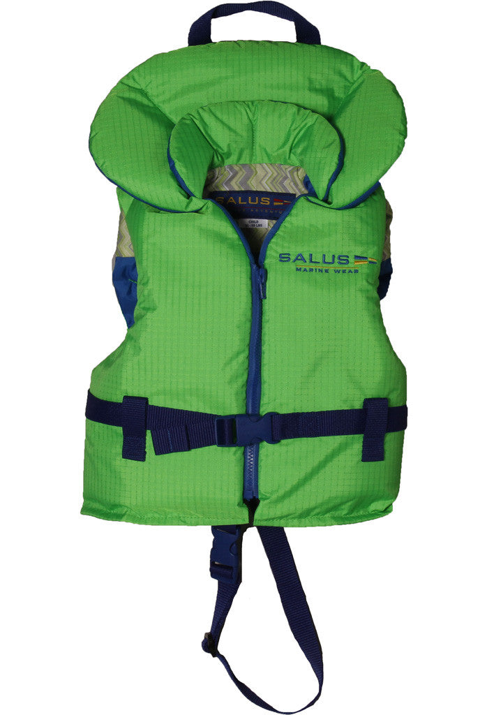 Child Life Vest (14kg-27kg) | Lime - Frogs and Toadstools