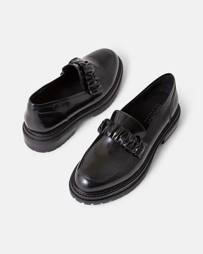 Owen Leather Loafer | Black Shine
