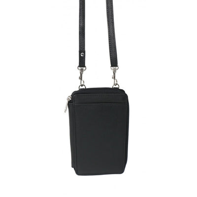Tajna Leather Handbag Wallet | Black