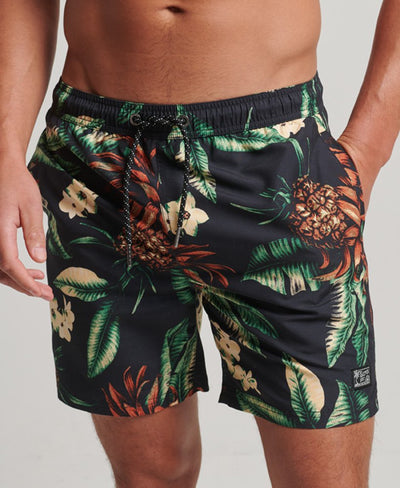 Hawaiian Swim Short | Black Pineapples